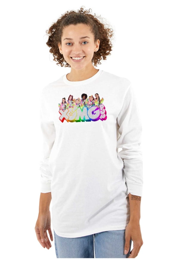 XOMG POP Dance Group Members Logo Women's Long Sleeve T Shirt Brisco Brands S