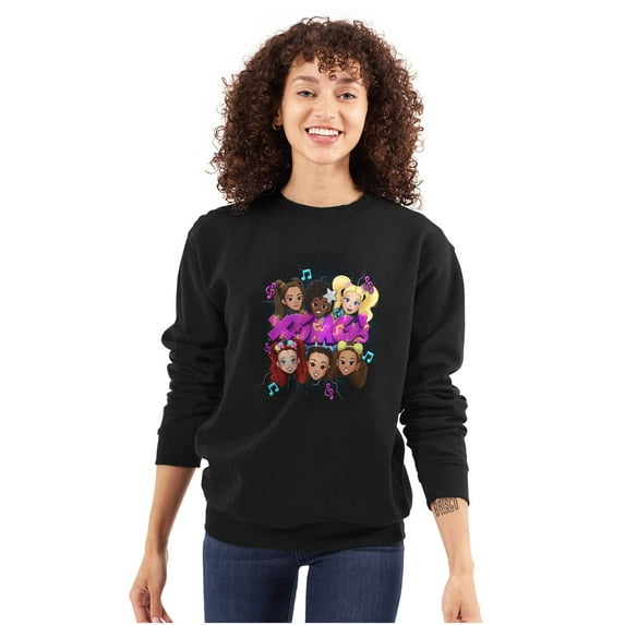 XOMG POP Electric Band Cartoons Women Plus Size Sweatshirt Brisco Brands 2X
