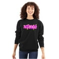thumbnail image 1 of XOMG POP Electric Lighting Bolt Logo Women Crewneck Sweatshirt Brisco Brands S, 1 of 6