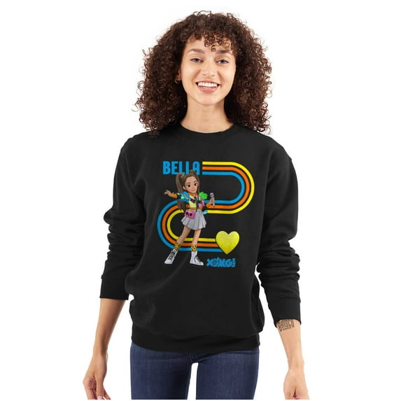 XOMG POP Heart Bella Love Cartoon Women Plus Size Sweatshirt Brisco Brands 3X