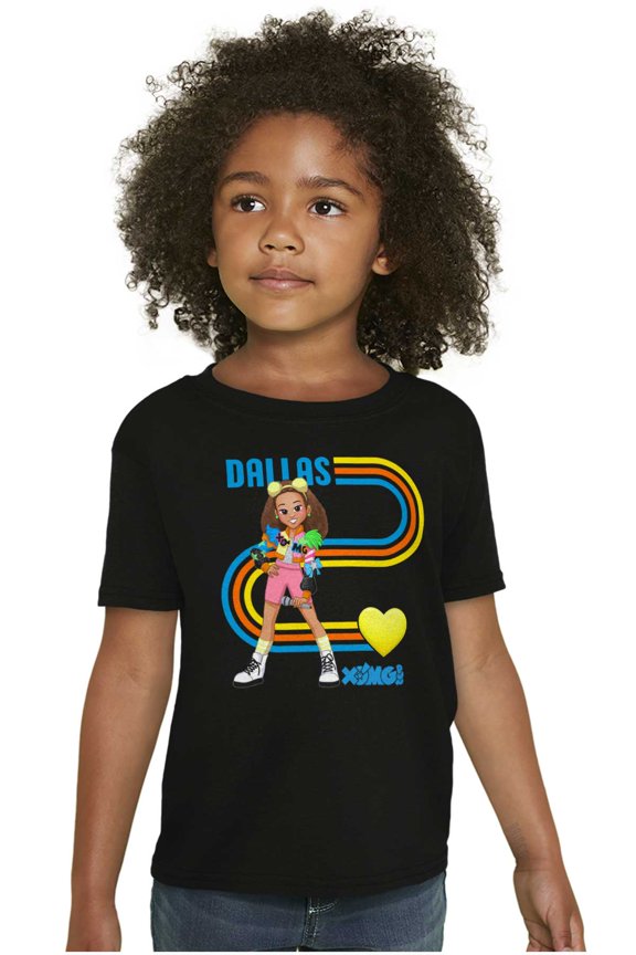 XOMG POP Heart Dallas Love Cartoon Girls Kids T Shirt Tees Teen Brisco Brands X