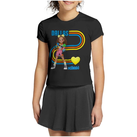 XOMG POP Heart Dallas Love Cartoon Women's Tee Brisco Brands M