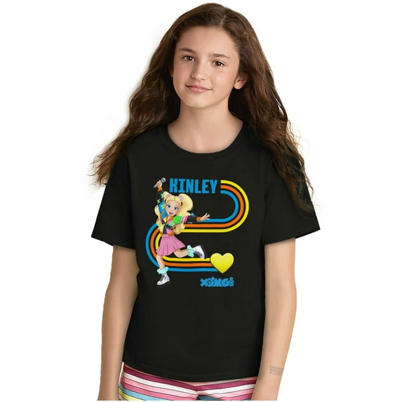 XOMG POP Heart Kinley Love Cartoon Girls Kids T Shirt Tees Teen Brisco Brands L