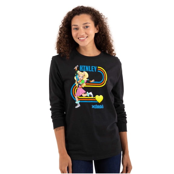 XOMG POP Heart Kinley Love Cartoon Women's Long Sleeve T Shirt Brisco Brands X