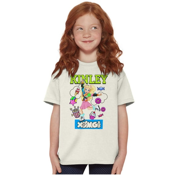 XOMG POP Kinley Popstar Dream Cartoon Girls Kids T Shirt Tees Teen Brisco Brands X
