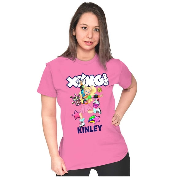 XOMG POP Kinley Rockstar Cartoon Women's T Shirt Ladies Tee Brisco Brands L