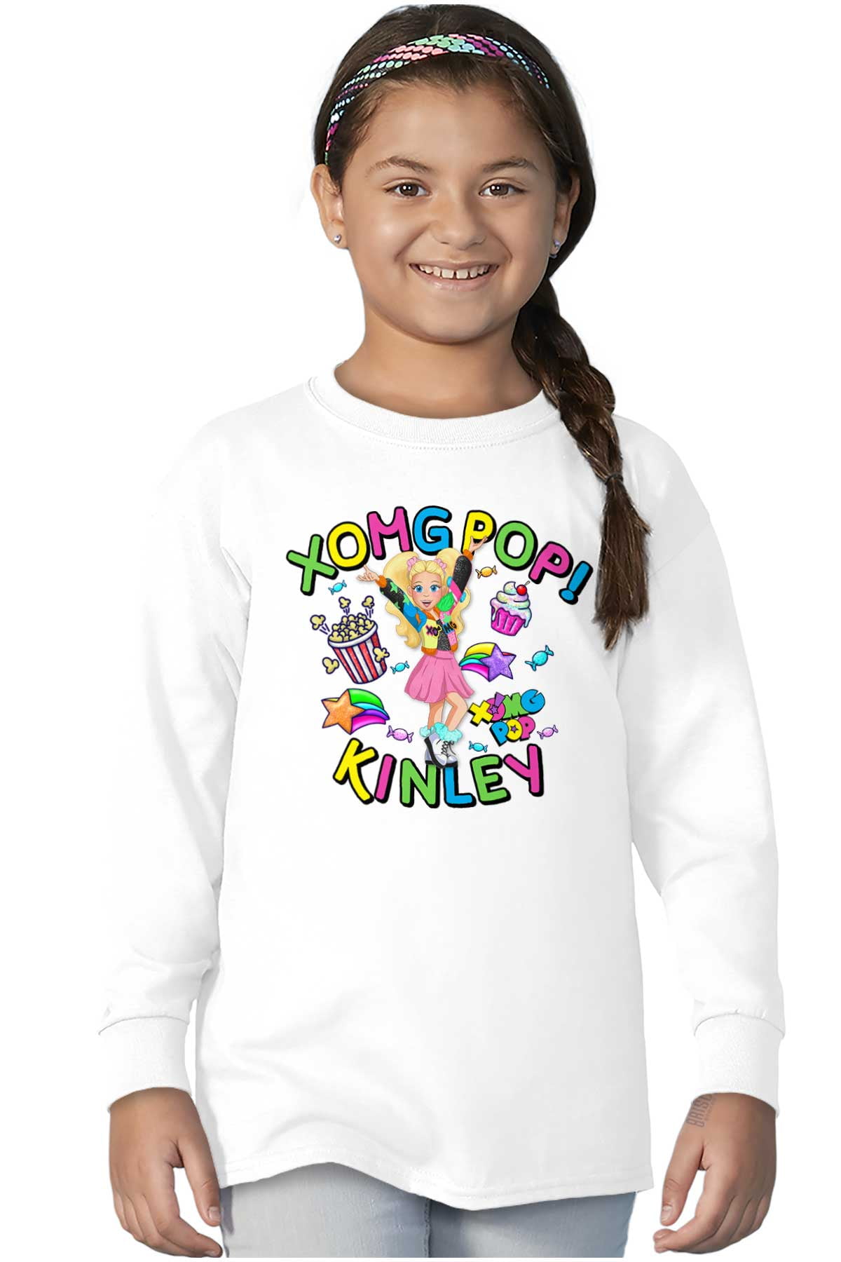 XOMG POP Kinley Star Power Cartoon Kids Long Sleeve Shirt Girl Teen
