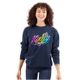 thumbnail image 1 of XOMG POP Kinley Sweet and Salty Women Crewneck Sweatshirt Brisco Brands X, 1 of 6
