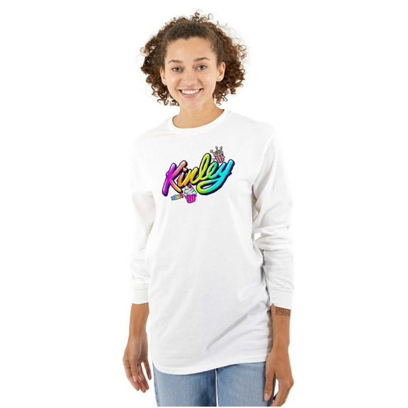 XOMG POP Kinley Sweet and Salty Women Plus Size Long Sleeve Graphic Tee Brisco Brands 3X