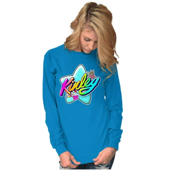 XOMG POP Kinley Sweet and Salty Women Plus Size Long Sleeve Graphic Tee Brisco Brands 5X