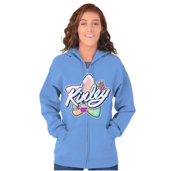 XOMG POP Kinley Sweet and Salty Zip Hoodie Sweatshirt Women Brisco Brands L