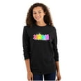 thumbnail image 1 of XOMG POP Metallic Rainbow Logo Women's Long Sleeve T Shirt Brisco Brands S, 1 of 6