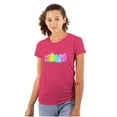 thumbnail image 1 of XOMG POP Metallic Rainbow Logo Women's T Shirt Ladies Tee Brisco Brands L, 1 of 2