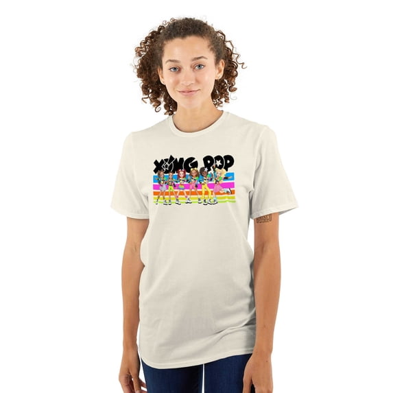 XOMG POP Music Cartoon Band Members Women's Graphic T Shirt Tees Brisco Brands 4X
