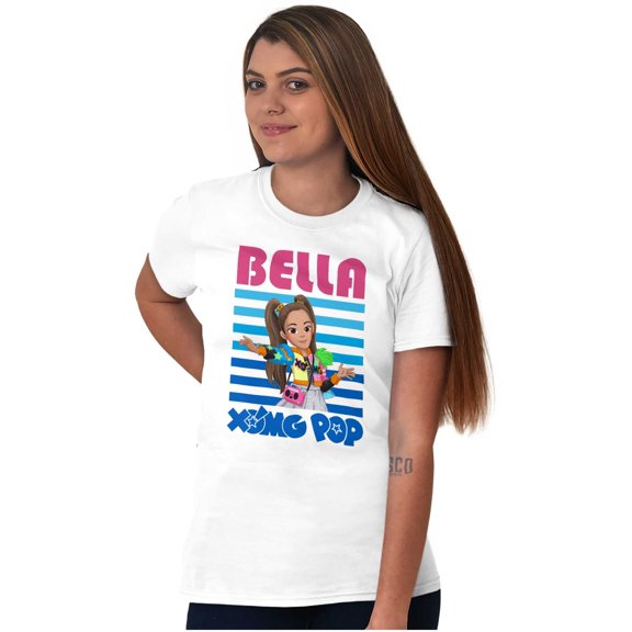 XOMG POP Music Fan Bella Cartoon Women's Graphic T Shirt Tees Brisco Brands L