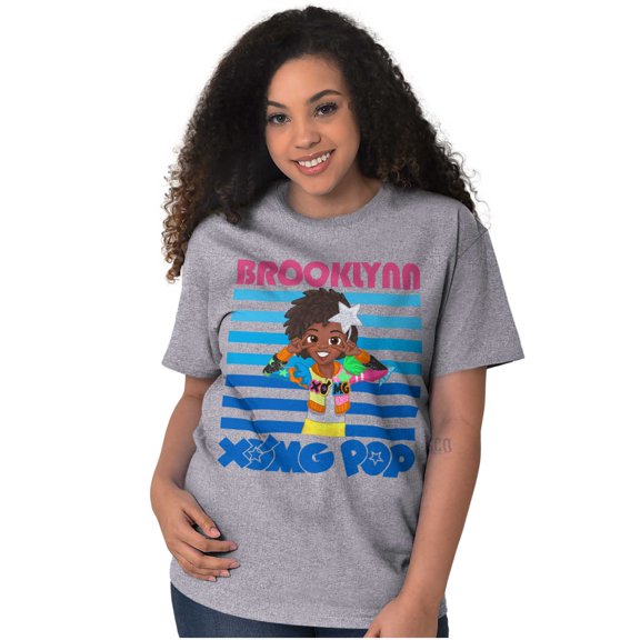 XOMG POP Music Fan Brooklynn Cartoon Women Plus Size Graphic Tee Tees Brisco Brands 3X