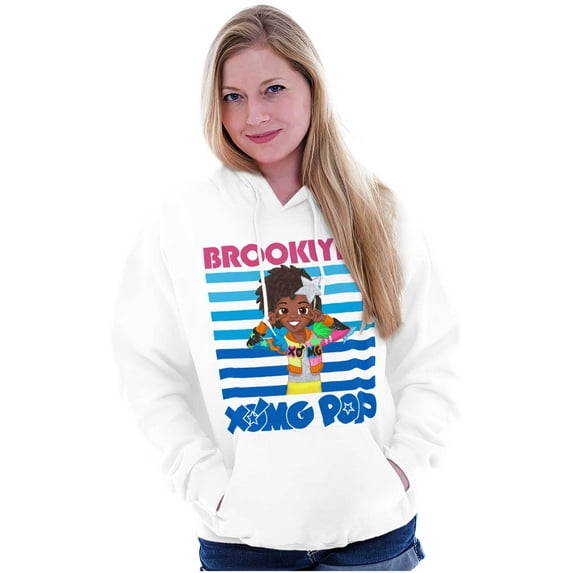 XOMG POP Music Fan Brooklynn Cartoon Women Plus Size Hoodie Brisco Brands 2X