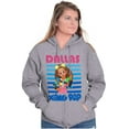 thumbnail image 1 of XOMG POP Music Fan Dallas Cartoon Women Plus Size Zipper Hoodie Brisco Brands 2X, 1 of 5