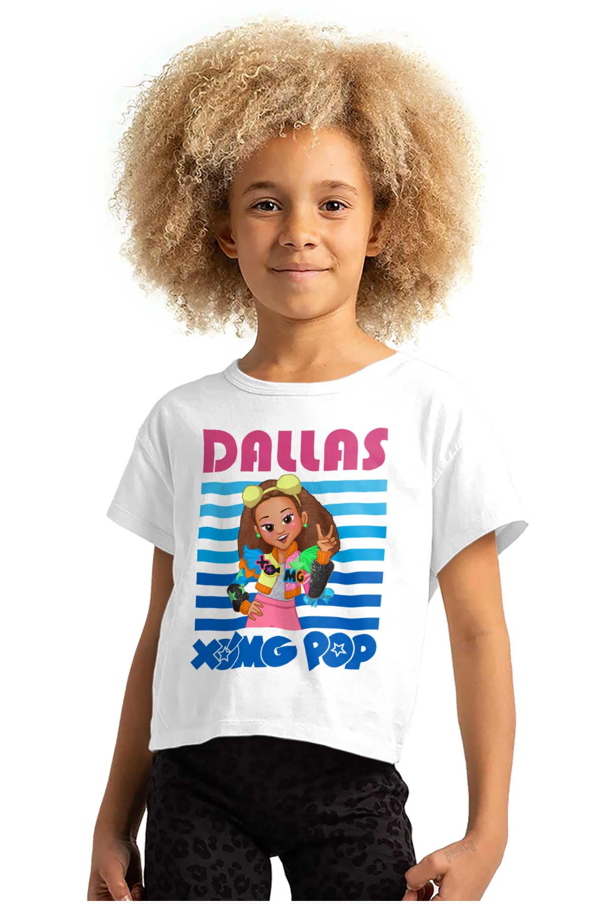 XOMG POP Music Fan Dallas Cartoon Women's Tee Brisco Brands S - Walmart.com