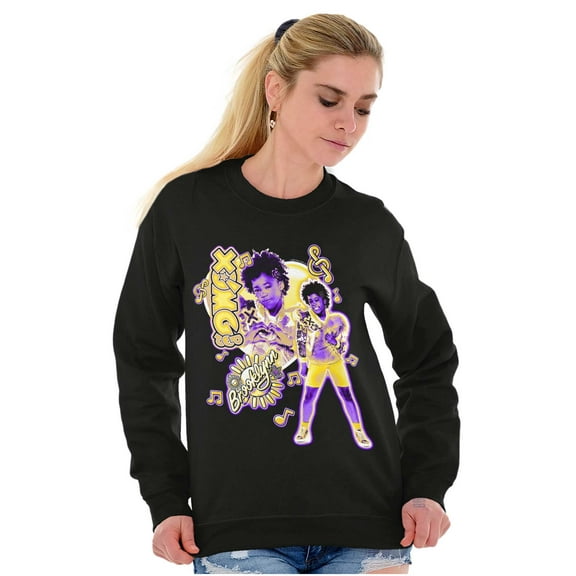 XOMG POP Music Fan Heart Brooklynn Women Crewneck Sweatshirt Brisco Brands M