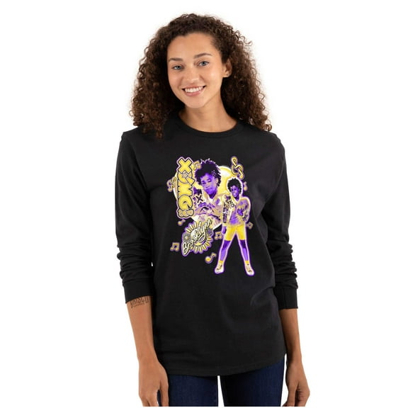 XOMG POP Music Fan Heart Brooklynn Women Plus Size Long Sleeve Tee Brisco Brands 2X