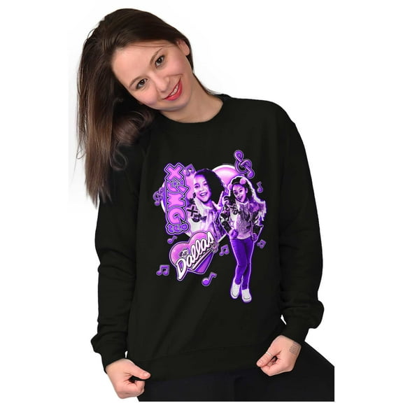 XOMG POP Music Fan Heart Dallas Women Crewneck Sweatshirt Brisco Brands M