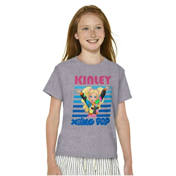 XOMG POP Music Fan Kinley Cartoon Girls Kids T Shirt Tees Teen Brisco Brands L