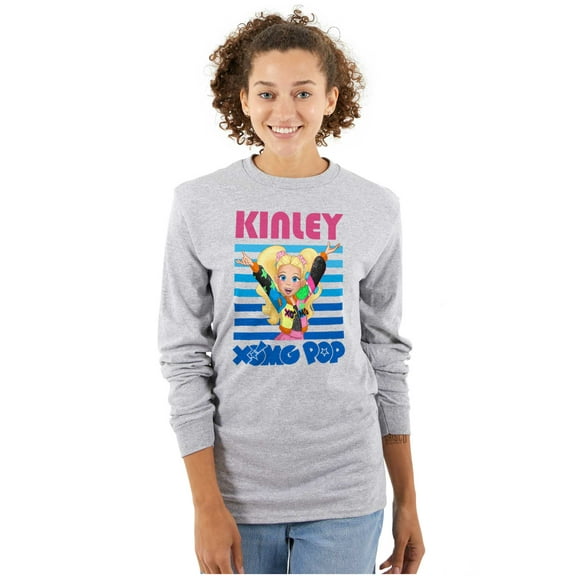 XOMG POP Music Fan Kinley Cartoon Women Plus Size Long Sleeve Tee Brisco Brands 3X