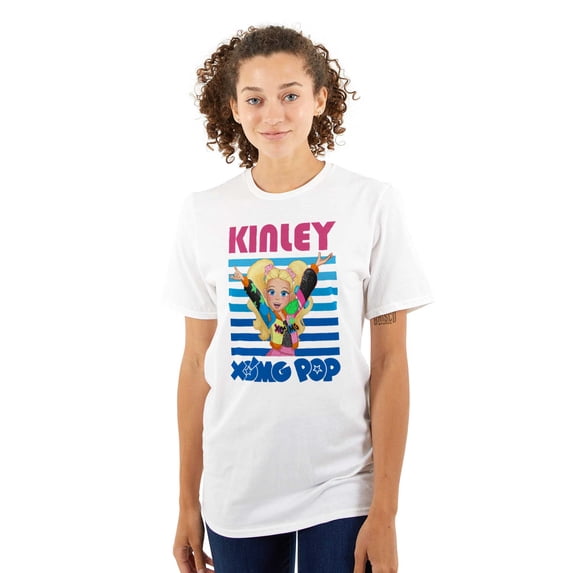 XOMG POP Music Fan Kinley Cartoon Women's Graphic T Shirt Tees Brisco Brands X