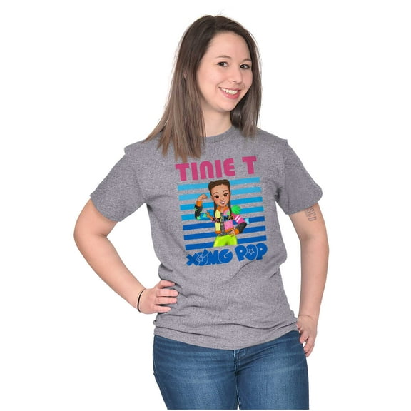 XOMG POP Music Fan Tinie T Cartoon Women Plus Size Graphic Tee Tees Brisco Brands 2X
