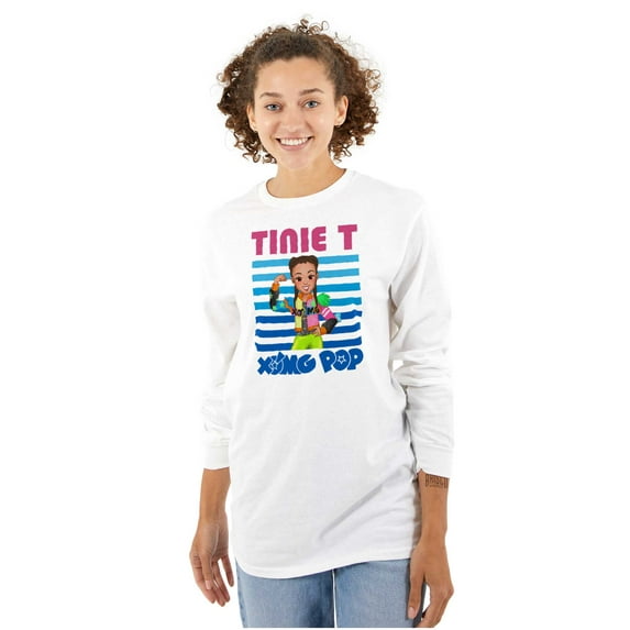 XOMG POP Music Fan Tinie T Cartoon Women's Long Sleeve T Shirt Brisco Brands M