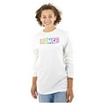 thumbnail image 1 of XOMG POP Neon Glow Rainbow Logo Women Plus Size Long Sleeve Tee Brisco Brands 3X, 1 of 2