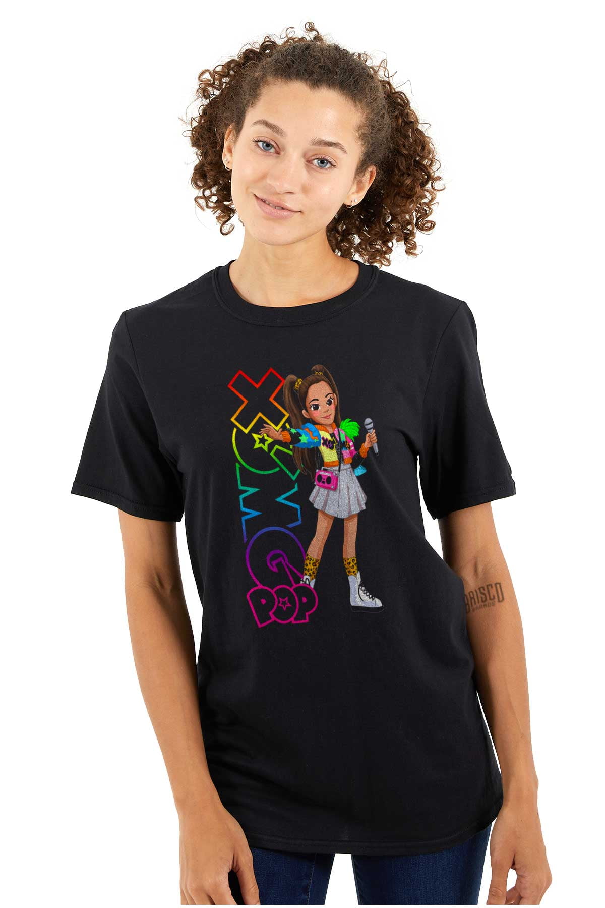 XOMG POP Neon Logo Bella Cartoon Women's Graphic T Shirt Tees Brisco ...