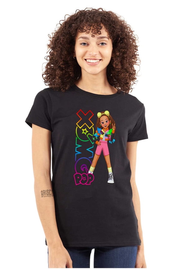 Neon Logo Dallas Cartoon Women's T Shirt Ladies Tee Brisco Brands X