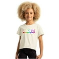 thumbnail image 1 of XOMG POP Neon Rainbow Outline Logo Women's Tee Brisco Brands S, 1 of 3