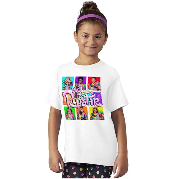 XOMG POP Party Like Popstar Album Girls Kids T Shirt Tees Teen Brisco Brands L