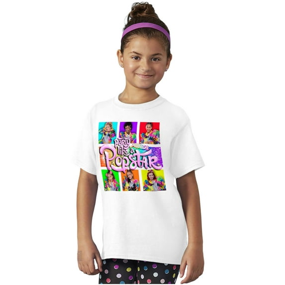 XOMG POP Party Like Popstar Album Girls Kids T Shirt Tees Teen Brisco Brands M