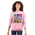 thumbnail image 1 of XOMG POP Party Like Popstar Album Women Crewneck Sweatshirt Brisco Brands 2X, 1 of 6