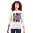 thumbnail image 1 of XOMG POP Party Like Popstar Album Women Crewneck Sweatshirt Brisco Brands L, 1 of 6