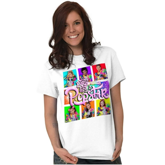 XOMG POP Party Like Popstar Album Women Plus Size Graphic Tee Tees Brisco Brands 2X