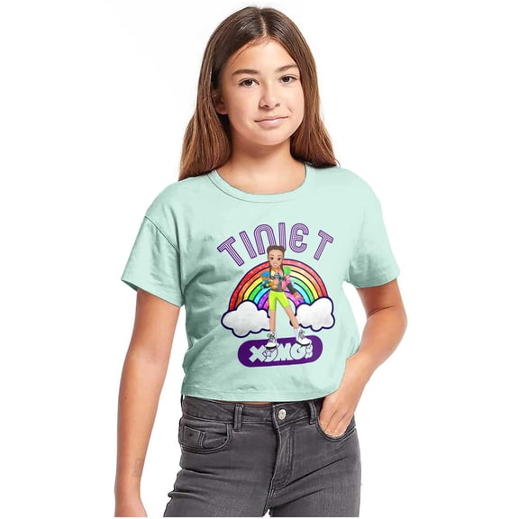 XOMG POP Rainbow Tinie T Cartoon Women's Tee Brisco Brands L