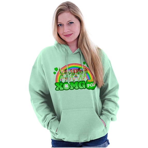 XOMG POP Saint Paddy Pot of Gold Hoodie Sweatshirt Women Brisco Brands 2X