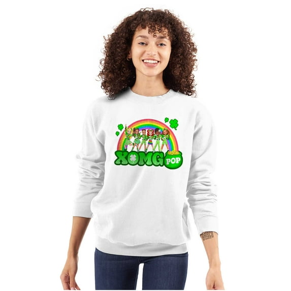 XOMG POP Saint Paddy Pot of Gold Women Plus Size Sweatshirt Brisco Brands 4X