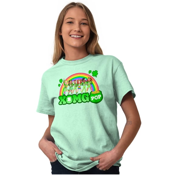 XOMG POP Saint Paddy Pot of Gold Women's Graphic T Shirt Tees Brisco Brands L