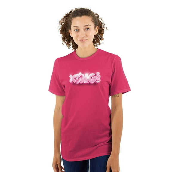 XOMG POP Shiny Diamond Bling Logo Women's Graphic T Shirt Tees Brisco Brands S
