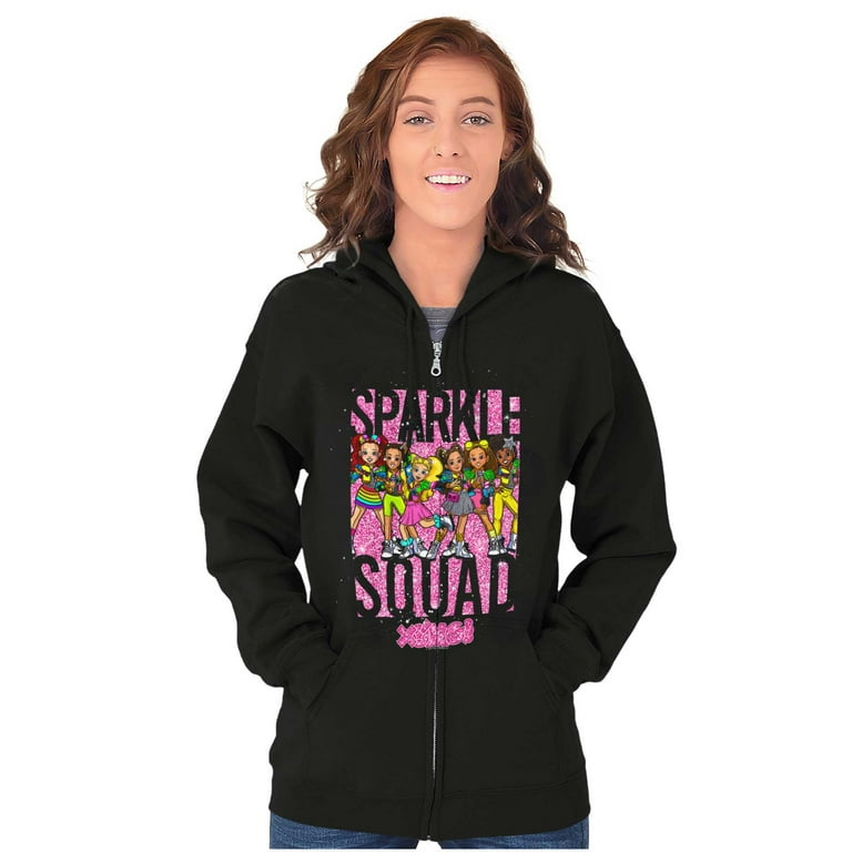 XOMG POP Sparkle Squad Group Cartoon Zip Hoodie Sweatshirt Women Brisco  Brands 2X