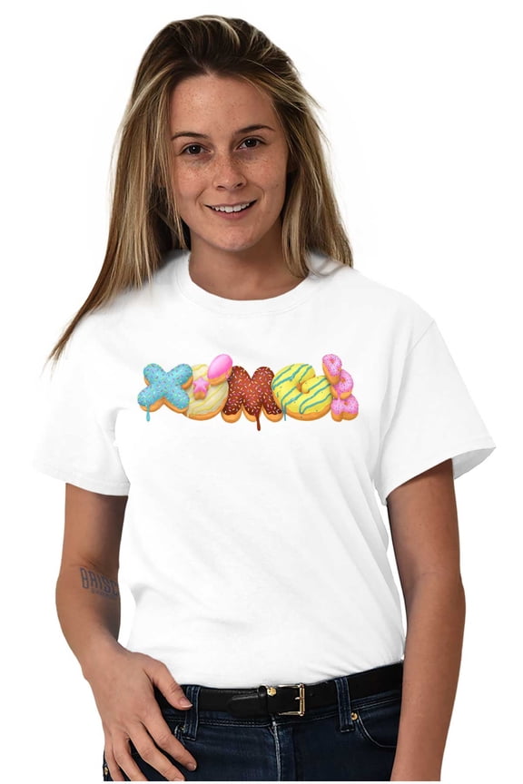 Sweet Frosted Donuts Logo Women's Graphic T Shirt Tees Brisco Brands M