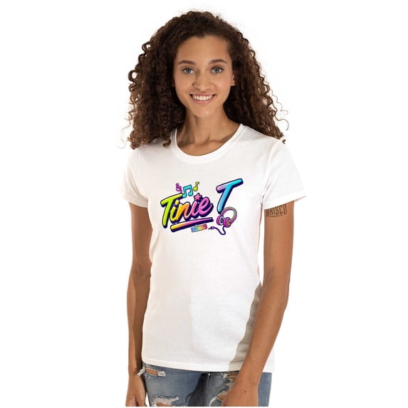 XOMG POP Tinie T Musical Beat Women's T Shirt Ladies Tee Brisco Brands S