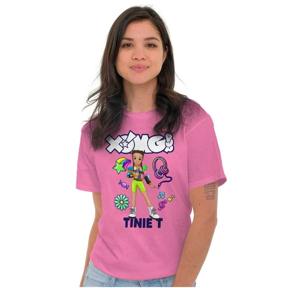 XOMG POP Tinie T Rockstar Cartoon Women Plus Size Graphic Tee Tees Brisco Brands 2X