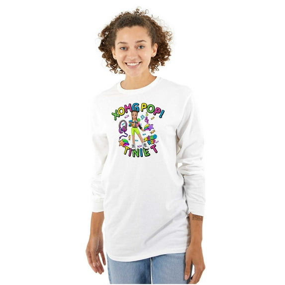 XOMG POP Tinie T Star Power Cartoon Women's Long Sleeve T Shirt Brisco Brands L